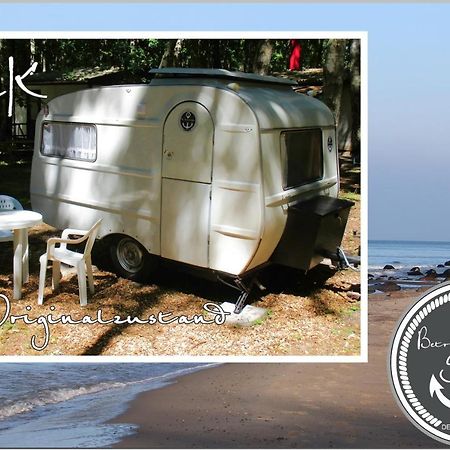 Ddr Wohnwagen Qek Direkt Am Strand Dranske Exterior foto