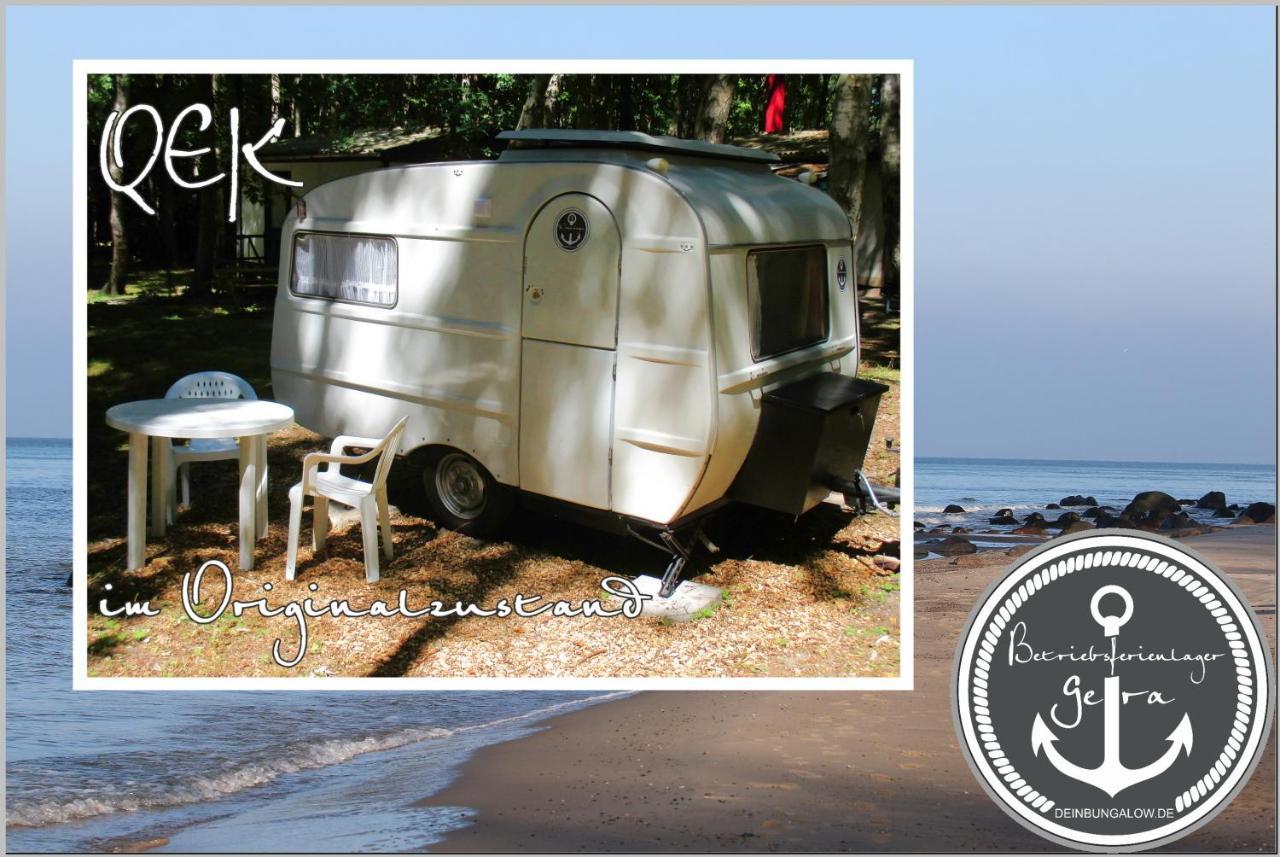 Ddr Wohnwagen Qek Direkt Am Strand Dranske Exterior foto