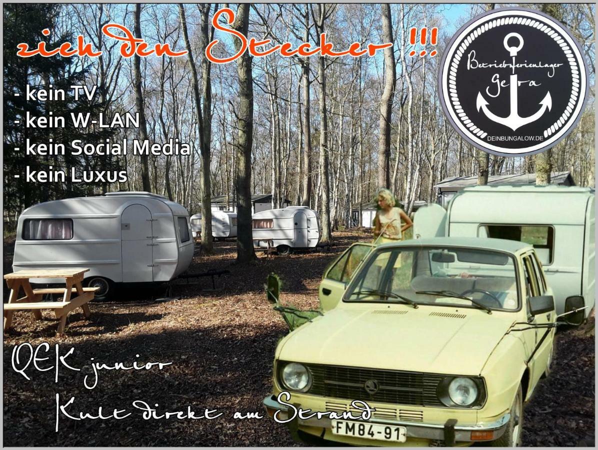 Ddr Wohnwagen Qek Direkt Am Strand Dranske Exterior foto
